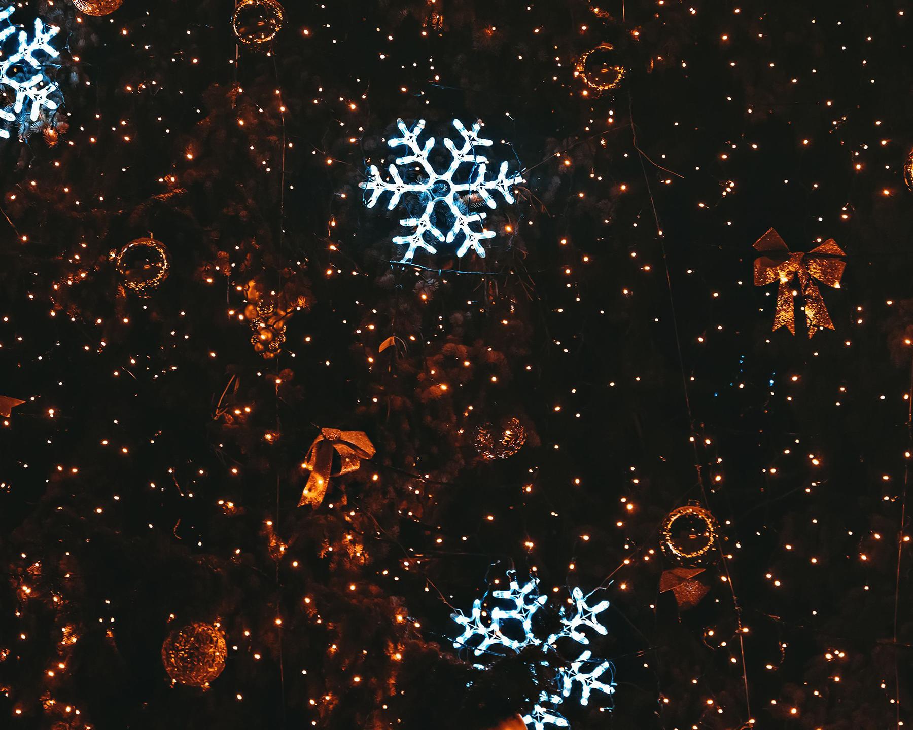 Illumination de Noël, des étoiles