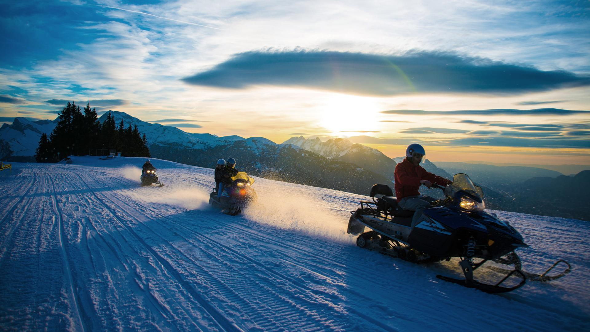 Moto neige Flaine
