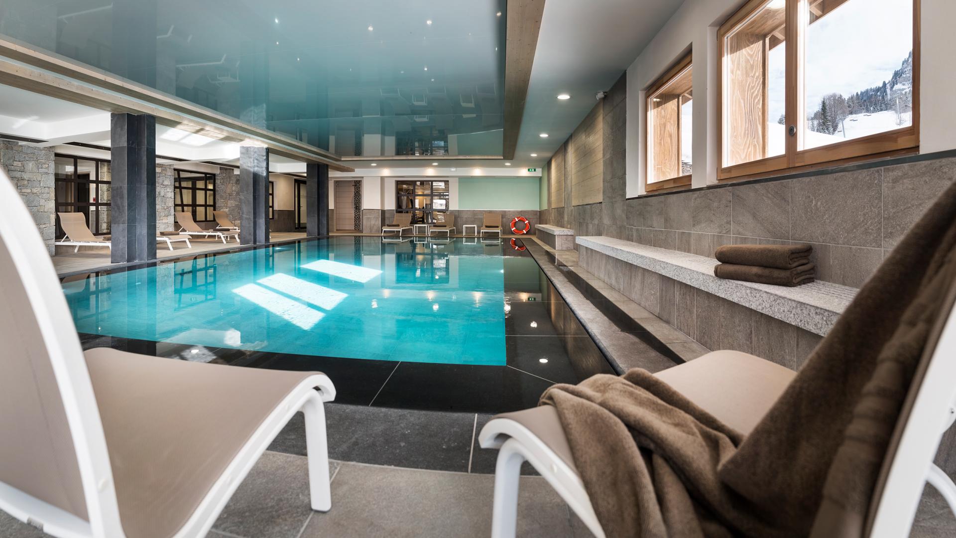 Le Roc des Tours - Le Grand-Bornand - Espace bien-être - Piscine à débordement 