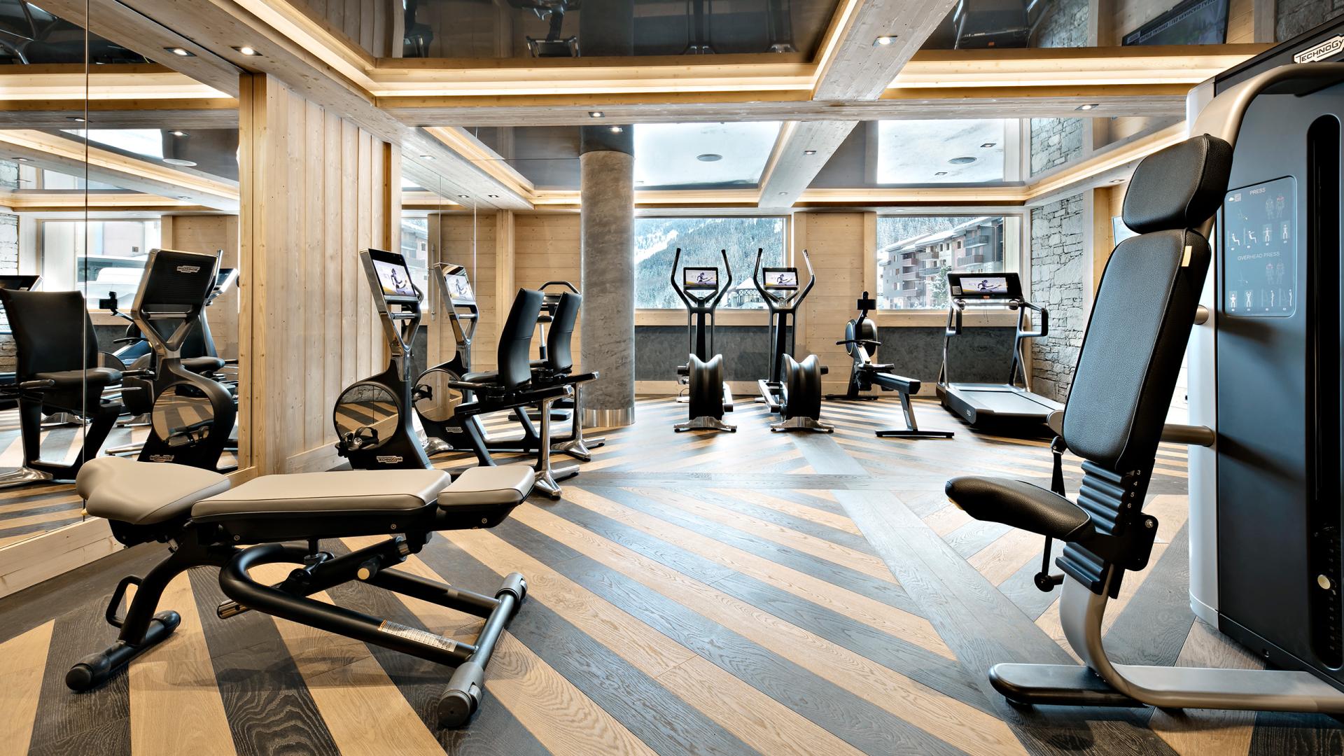 La salle fitness de la résidence Anitéa à Valmorel