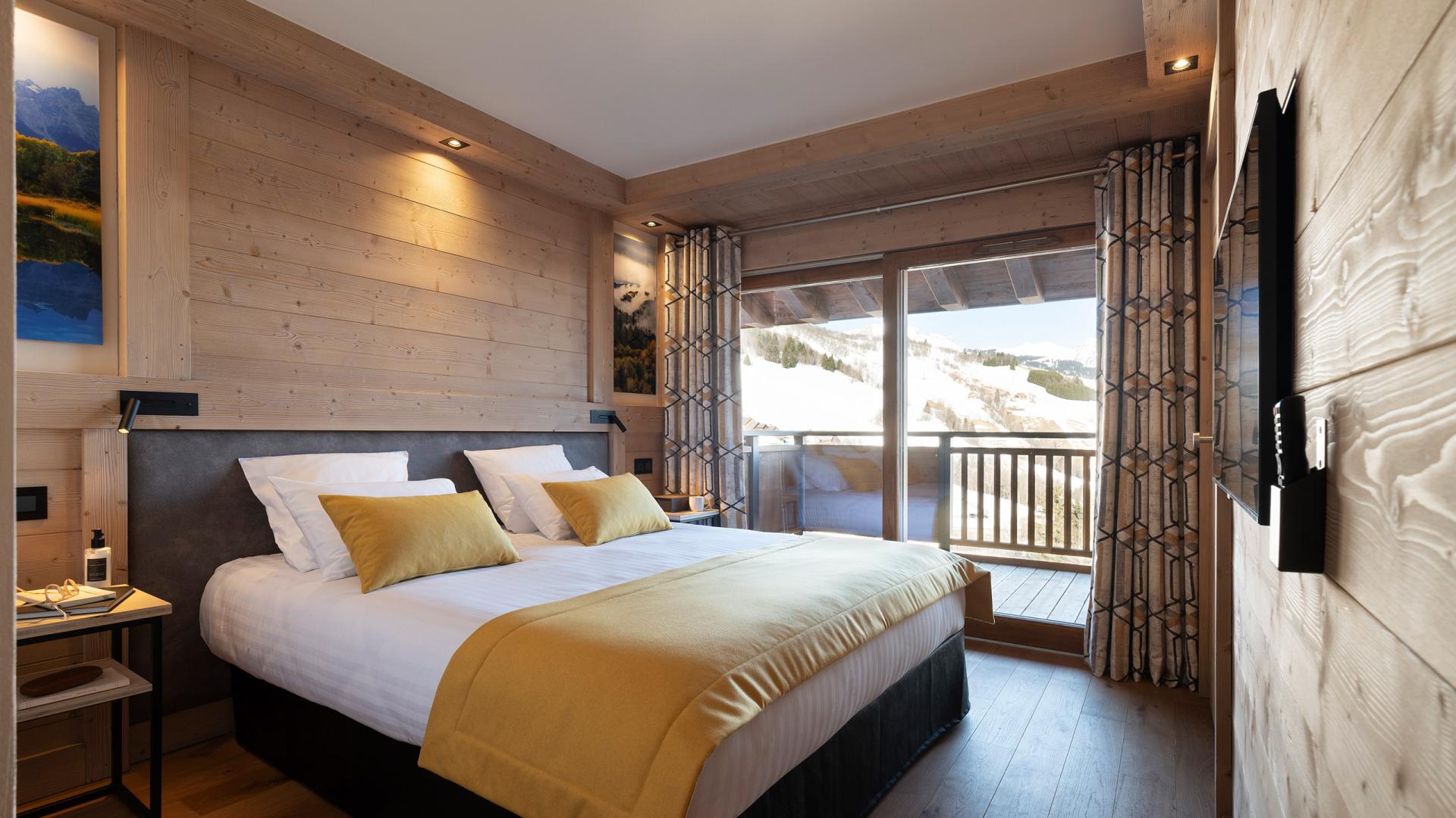 Résidence Akoya - Valmorel - 4P8 Prestige - Chambre avec vue vallée