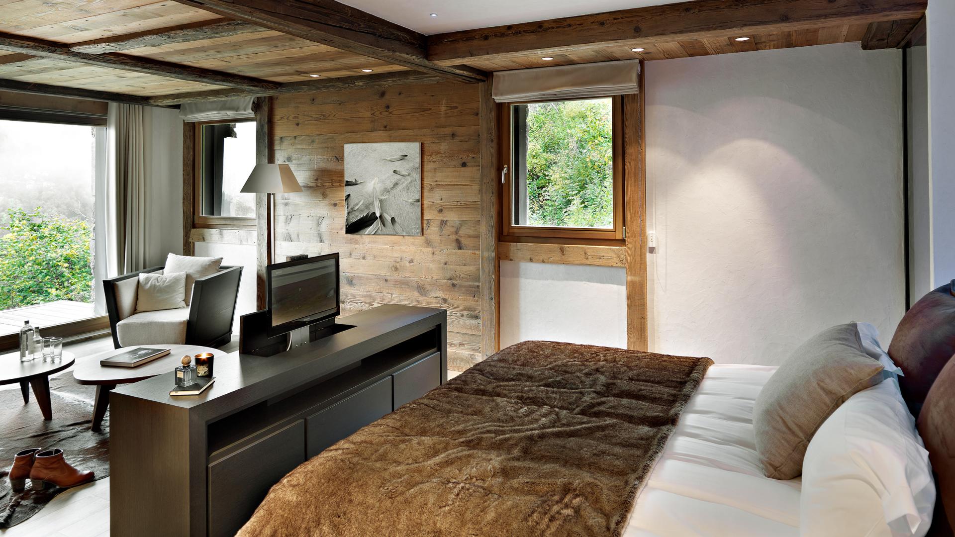 Chalet Apsara - Méribel - Chambre avec coin salon