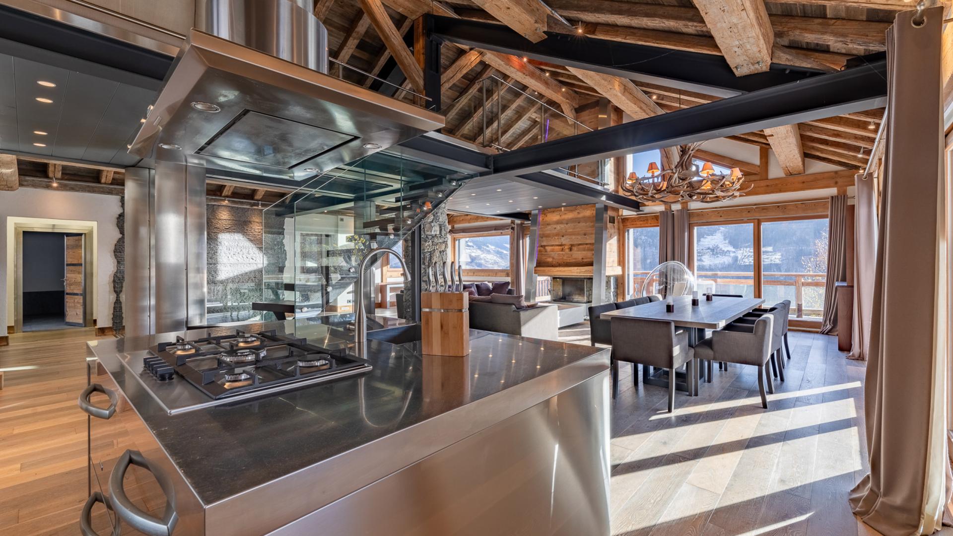 Cuisine du Chalet Apsara à Méribel