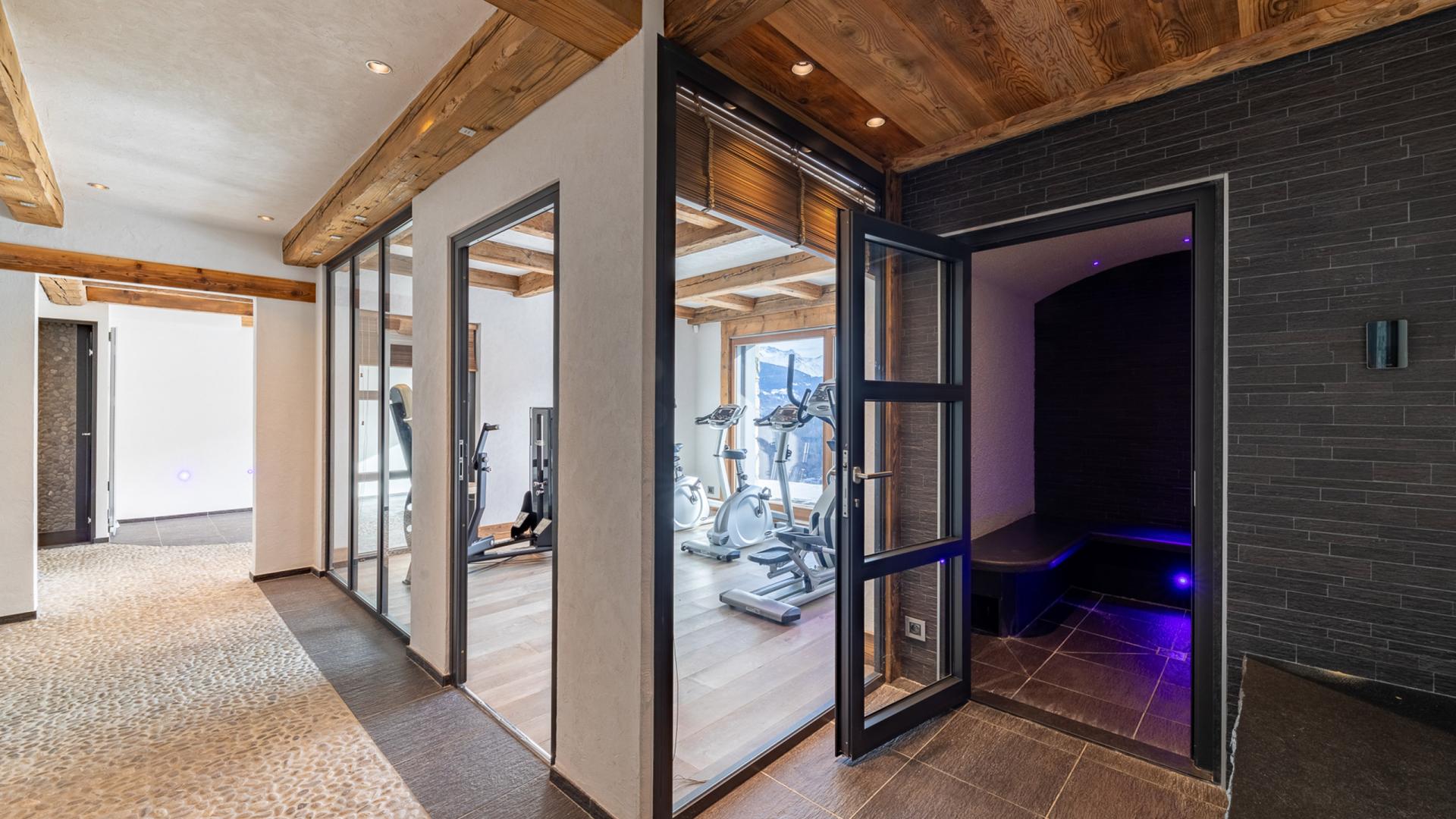 Salle de fitness du Chalet Apsara à Méribel