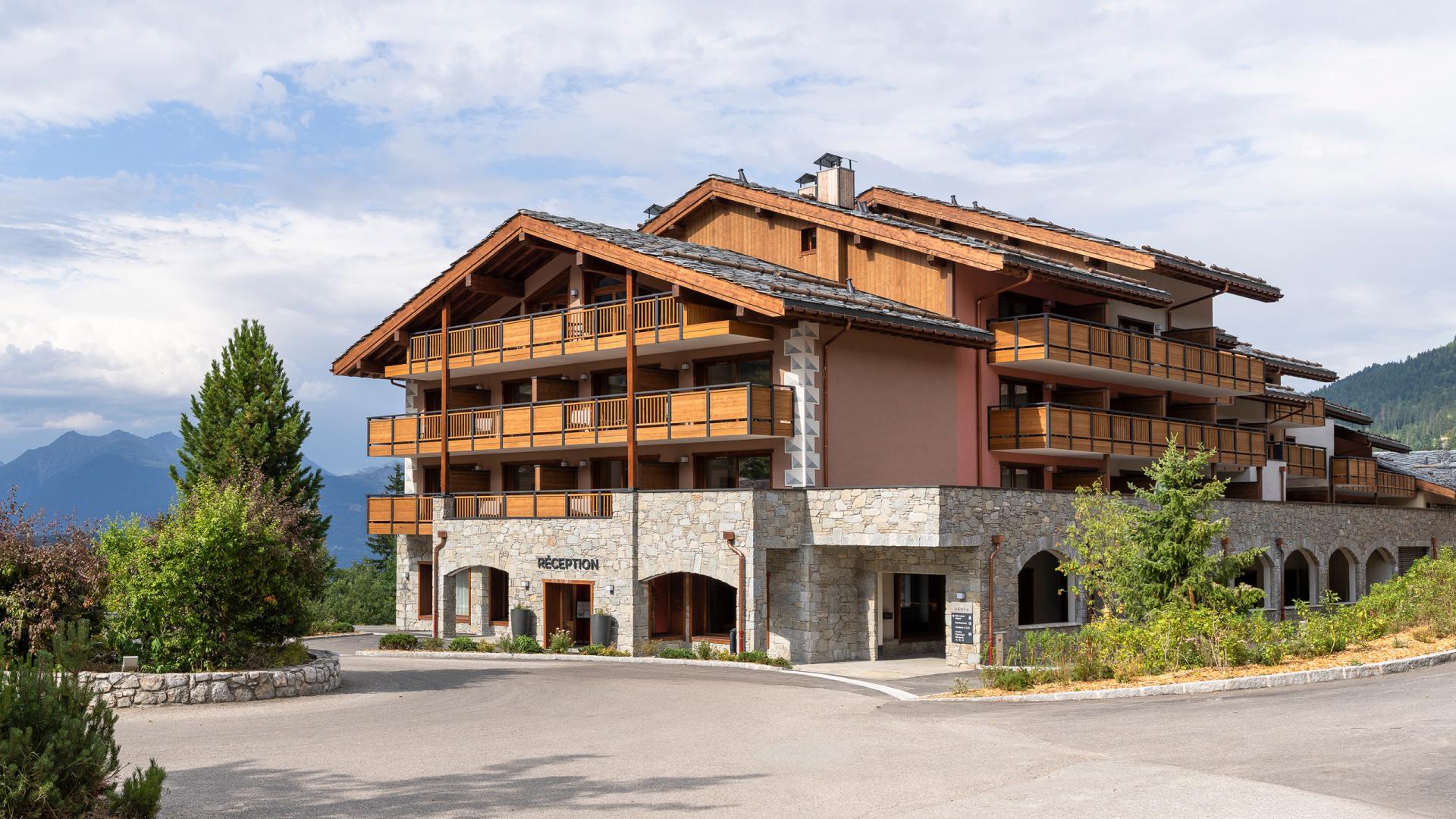 Akoya à Valmorel, vue extérieure en été