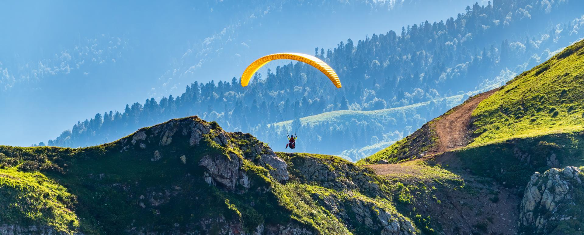 activités parapente - Contamines - été