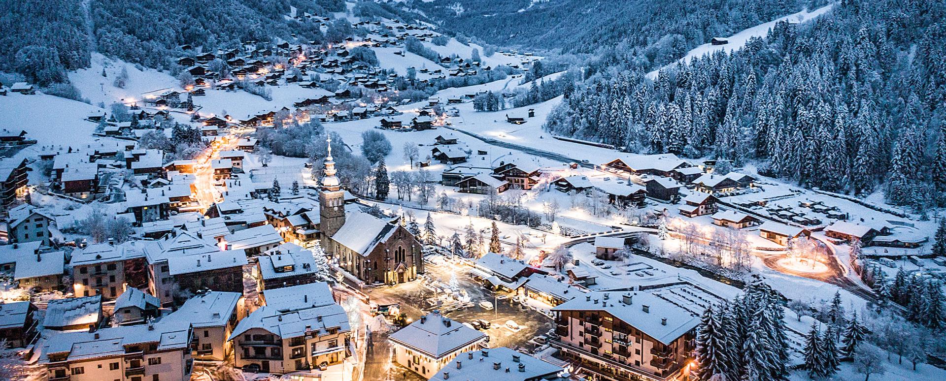 Le Grand-Bornand Village de nuit